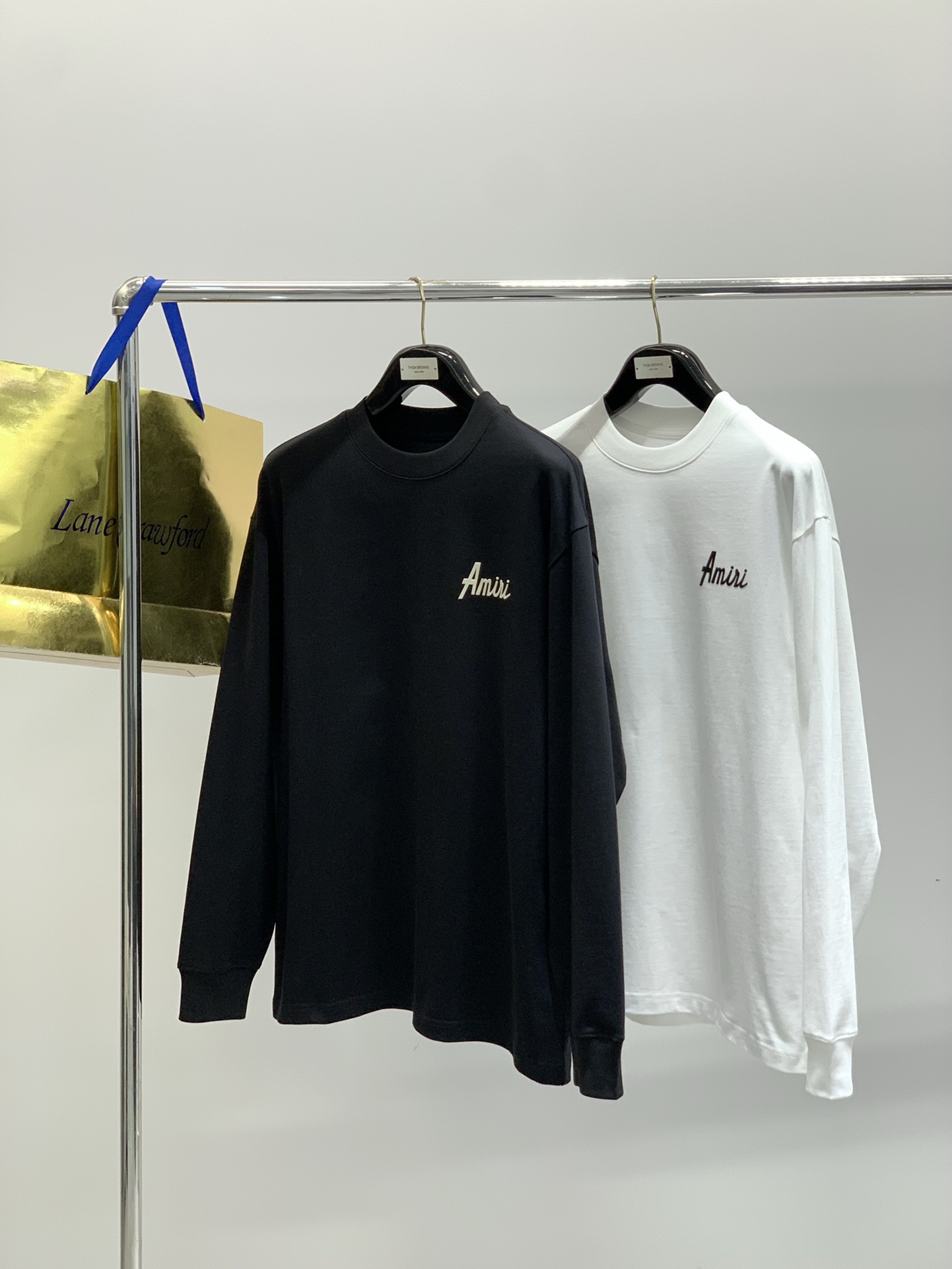 ，Amiri 埃米尔，2025早秋最新品，专柜同步有售，原单狠货，休闲时尚圆领长袖T恤，进口原版面料，顶