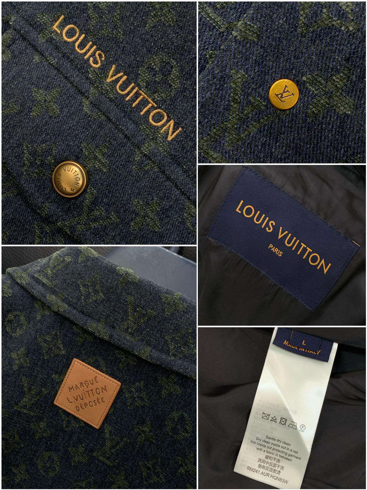 ，LouisVuitton 路易威登，2025秋冬最新款，专柜同步有售，原单狠货，时尚休闲夹克外套，上身