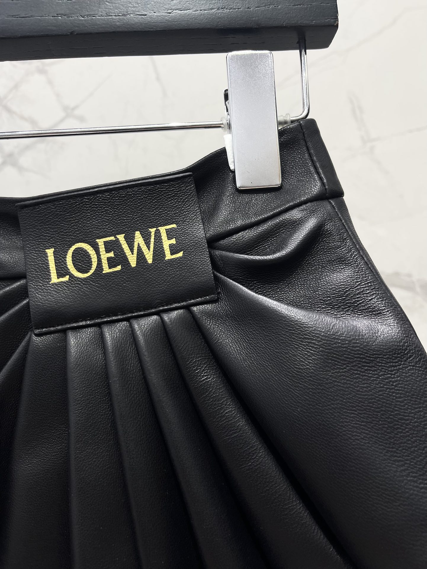 Loewe Irregular Pleated A-Line High Waist Mini Skirt - Elegant & Flattering 5 i1756546241 6952 2