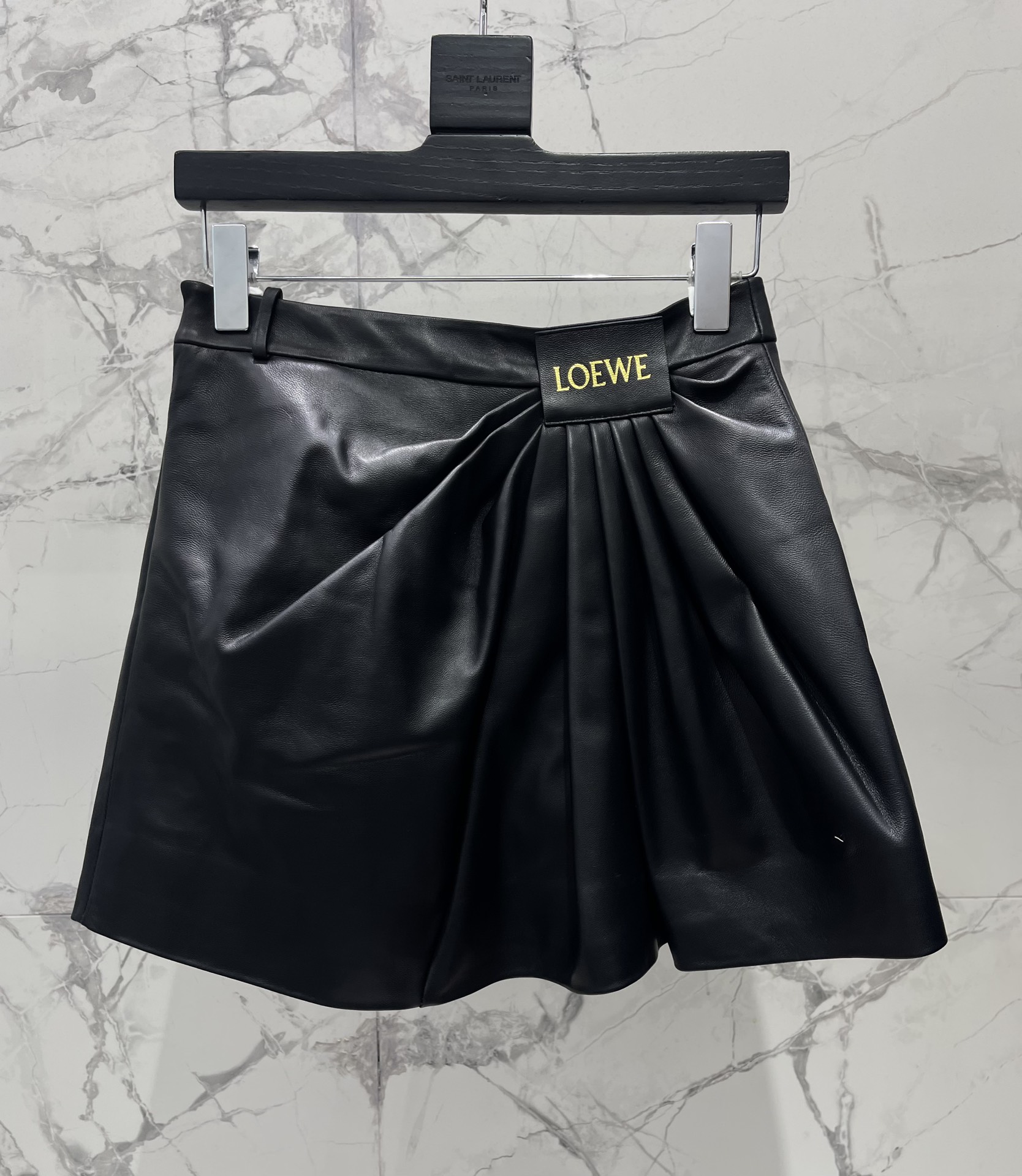Loewe Irregular Pleated A-Line High Waist Mini Skirt - Elegant & Flattering 4 i1756546241 88 1