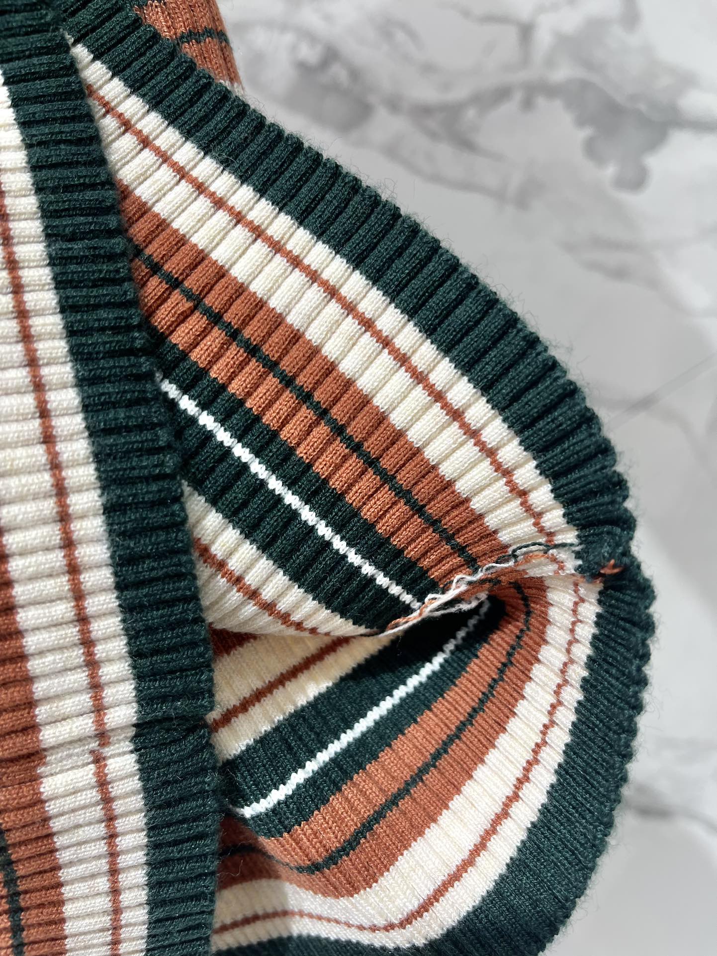 Celine Brown Striped Knit Top - Slim Fit, Vintage Style 7 i1756551650 228 5
