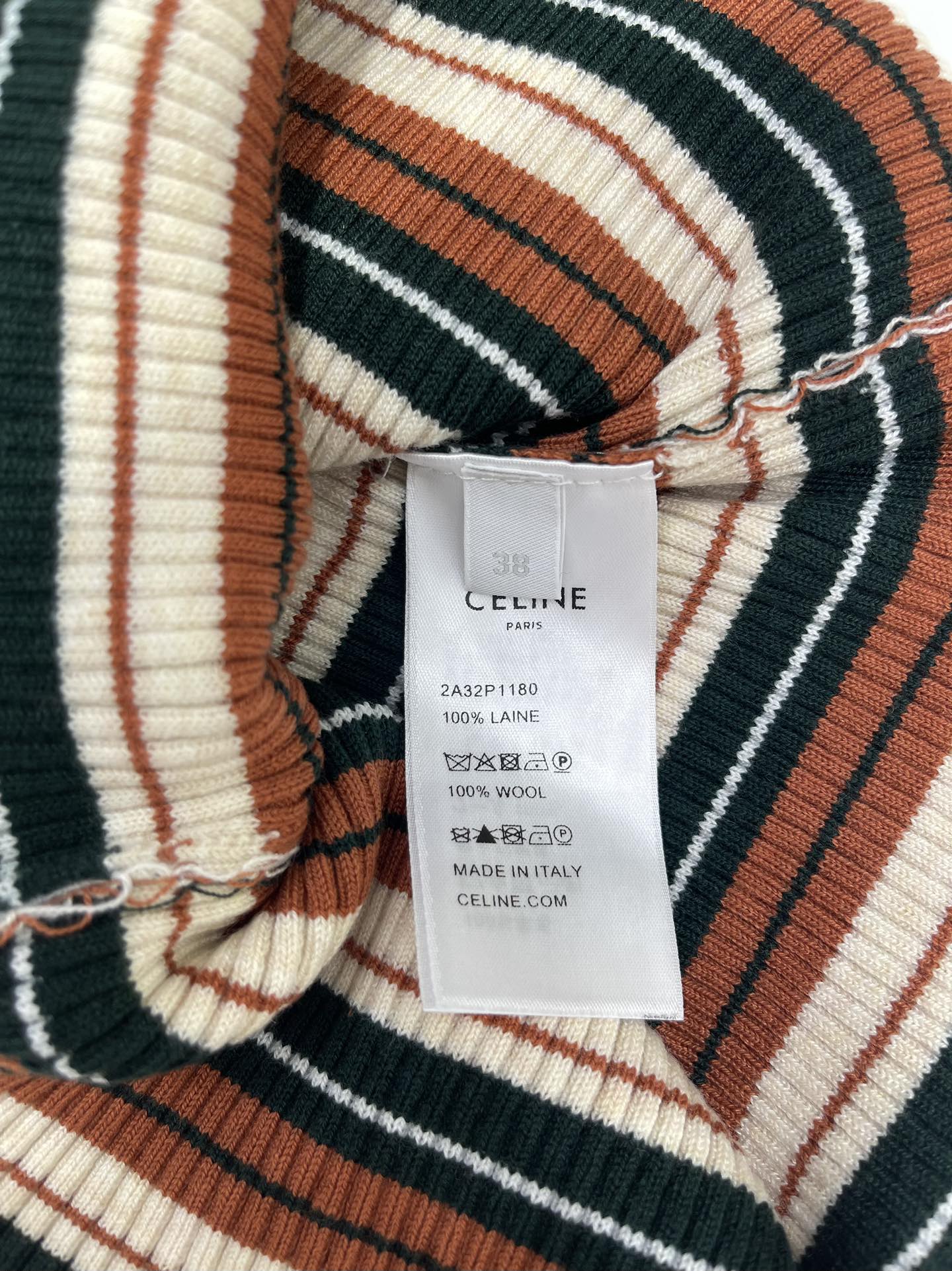 Celine Brown Striped Knit Top - Slim Fit, Vintage Style 8 i1756551650 7846 6
