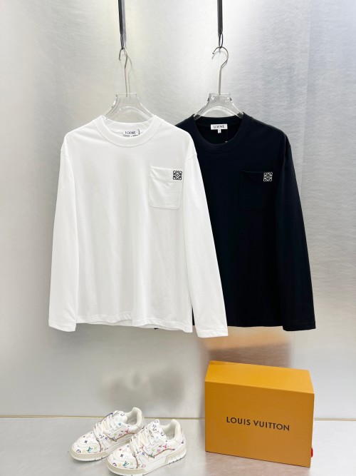 Loewe 2025 Fall/Winter Embroidered Long Sleeve T-Shirt Undershirt 1 Loewe 2025 Fall/Winter Embroidered Long Sleeve T-Shirt Undershirt