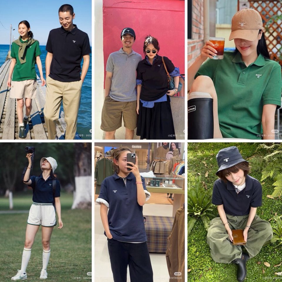 Barbour 经典男女同款情侣款，格纹领短袖翻领POLO衫|英伦经典，解锁夏日高级感\n作为英国百年老