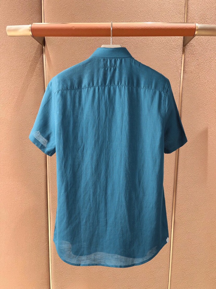 Loro Piana 诺悠翩雅lP🆕 今天SS25 春夏男装新品亚麻质地系列时尚商务休闲百搭男士短袖衬衫