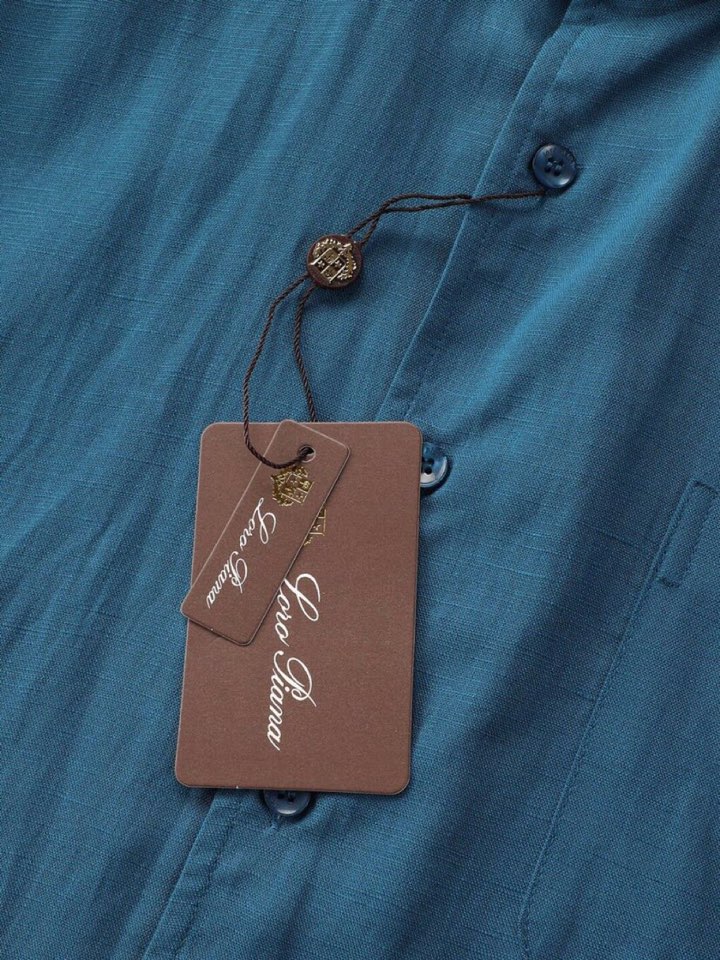Loro Piana 诺悠翩雅lP🆕 今天SS25 春夏男装新品亚麻质地系列时尚商务休闲百搭男士短袖衬衫
