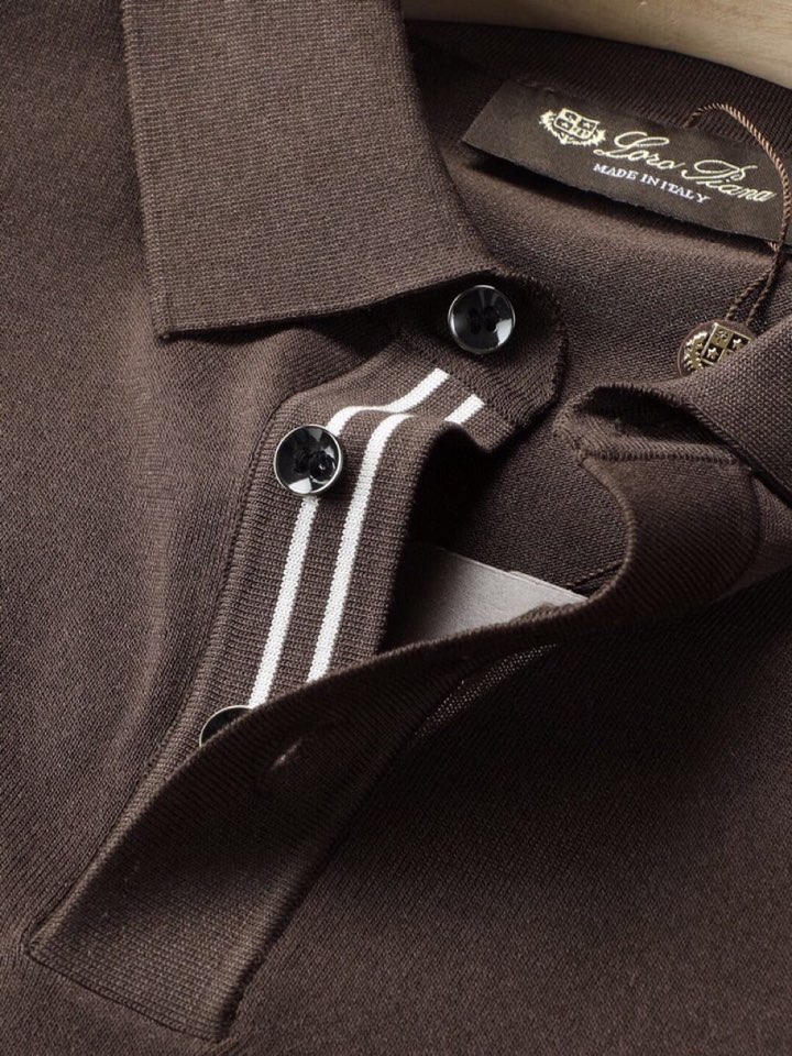 Loro Piana 诺悠翩雅lP🆕 SS25 春夏男装，\n超级爆款推荐，春夏新品男装系列爆款翻领T恤