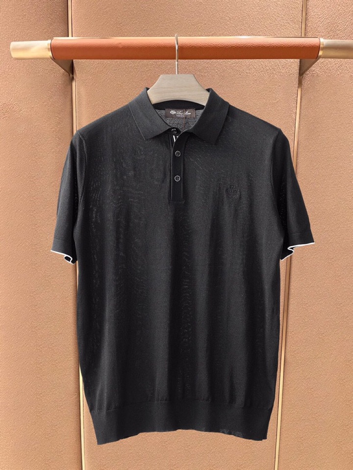 Loro Piana 诺悠翩雅lP🆕 SS25 春夏男装，\n超级爆款推荐，春夏新品男装系列爆款翻领T恤