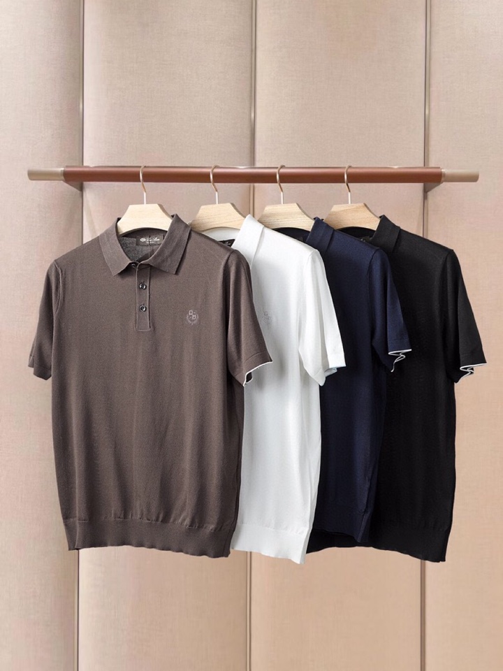 Loro Piana 诺悠翩雅lP🆕 SS25 春夏男装，\n超级爆款推荐，春夏新品男装系列爆款翻领T恤