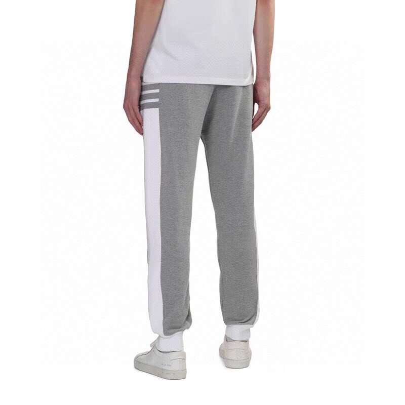 THOM BROWNE 汤姆布朗 TB新季白边侧四杠卫裤 男女同款情侣休闲裤，\n码数：1-5 颜色：灰