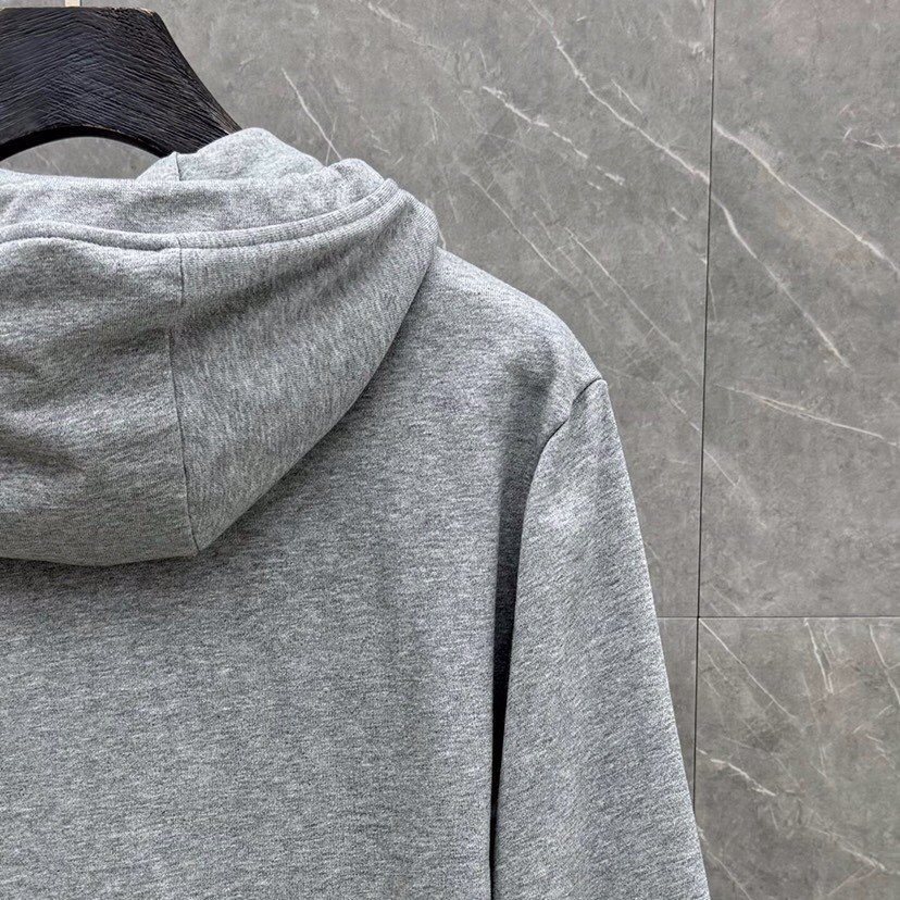 THOM BROWNE 汤姆布朗 TB白边侧四杠拉链连帽外套 男女同款情侣款连帽卫衣拉链开衫外套\n码数