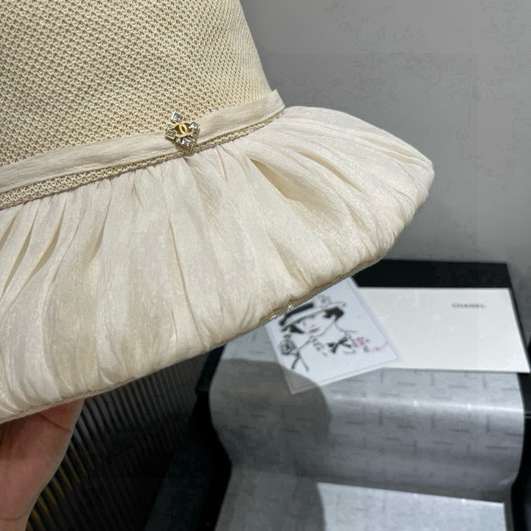 🆕

Chanel香奈儿新款灯笼帽，遮阳帽，可折叠，头围57cm