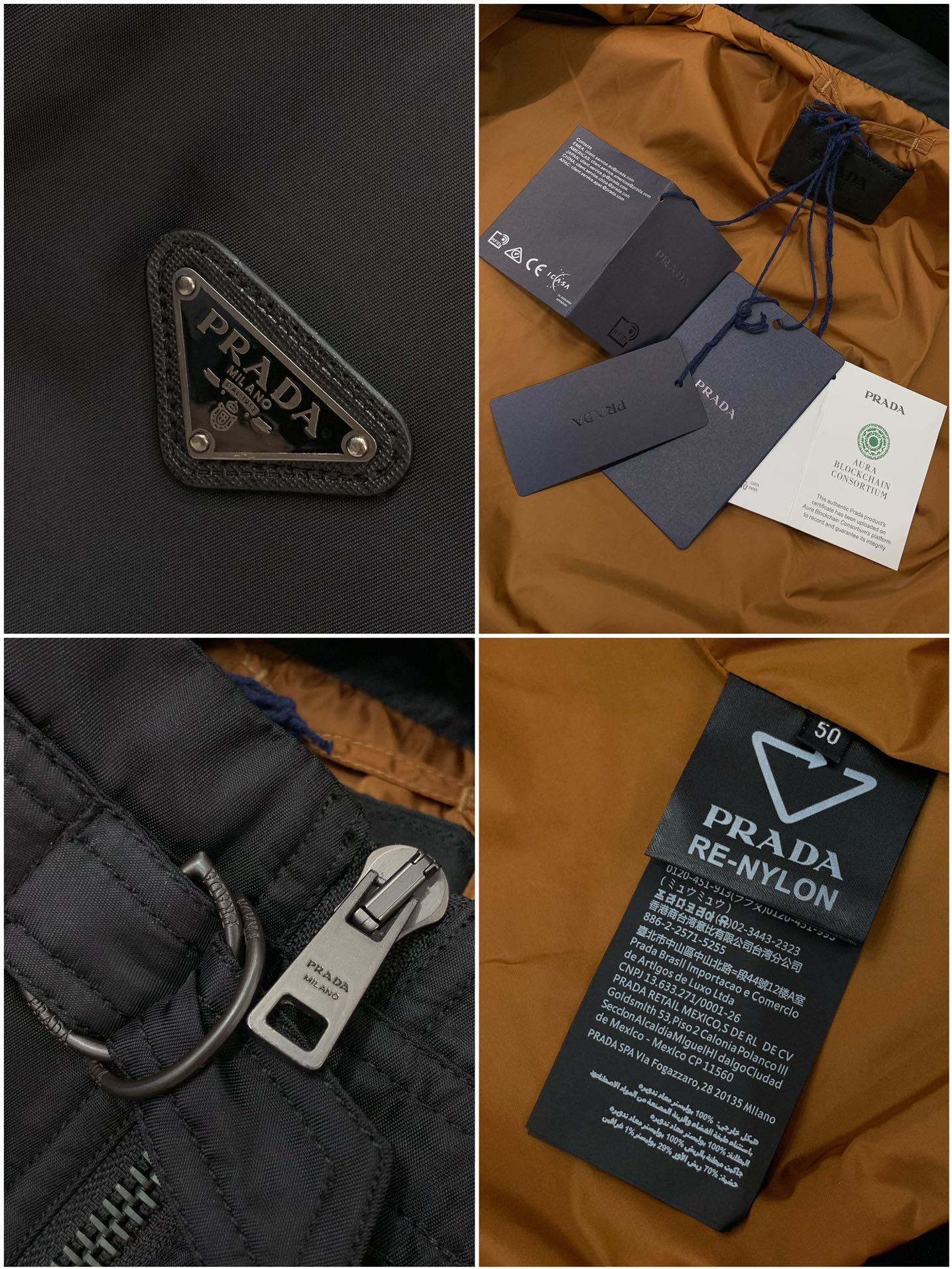 ，PRADA 普拉达，2025秋季最新品，专柜同步有售，时尚休闲立领夹克外套，进口原版面料，做工极为复杂