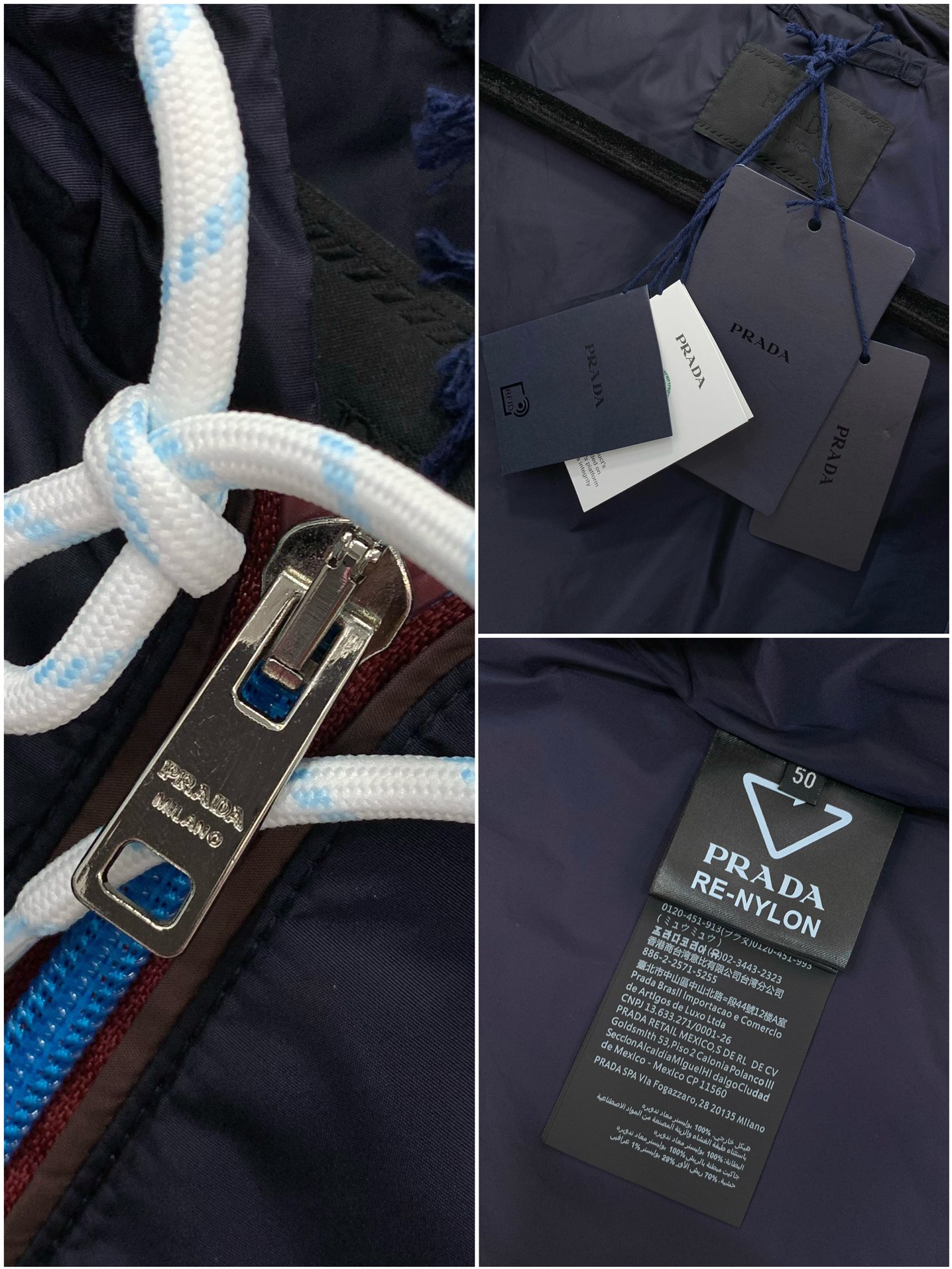 ，PRADA 普拉达，2025秋季最新品，专柜同步有售，时尚休闲连帽外套，进口原版面料，做工极为复杂，唯