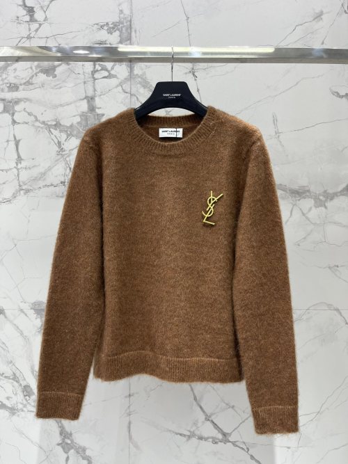 Yves Saint Laurent Mohair Wool Knit Sweater - Cozy & Chic 1 Yves Saint Laurent Mohair Wool Knit Sweater - Cozy & Chic
