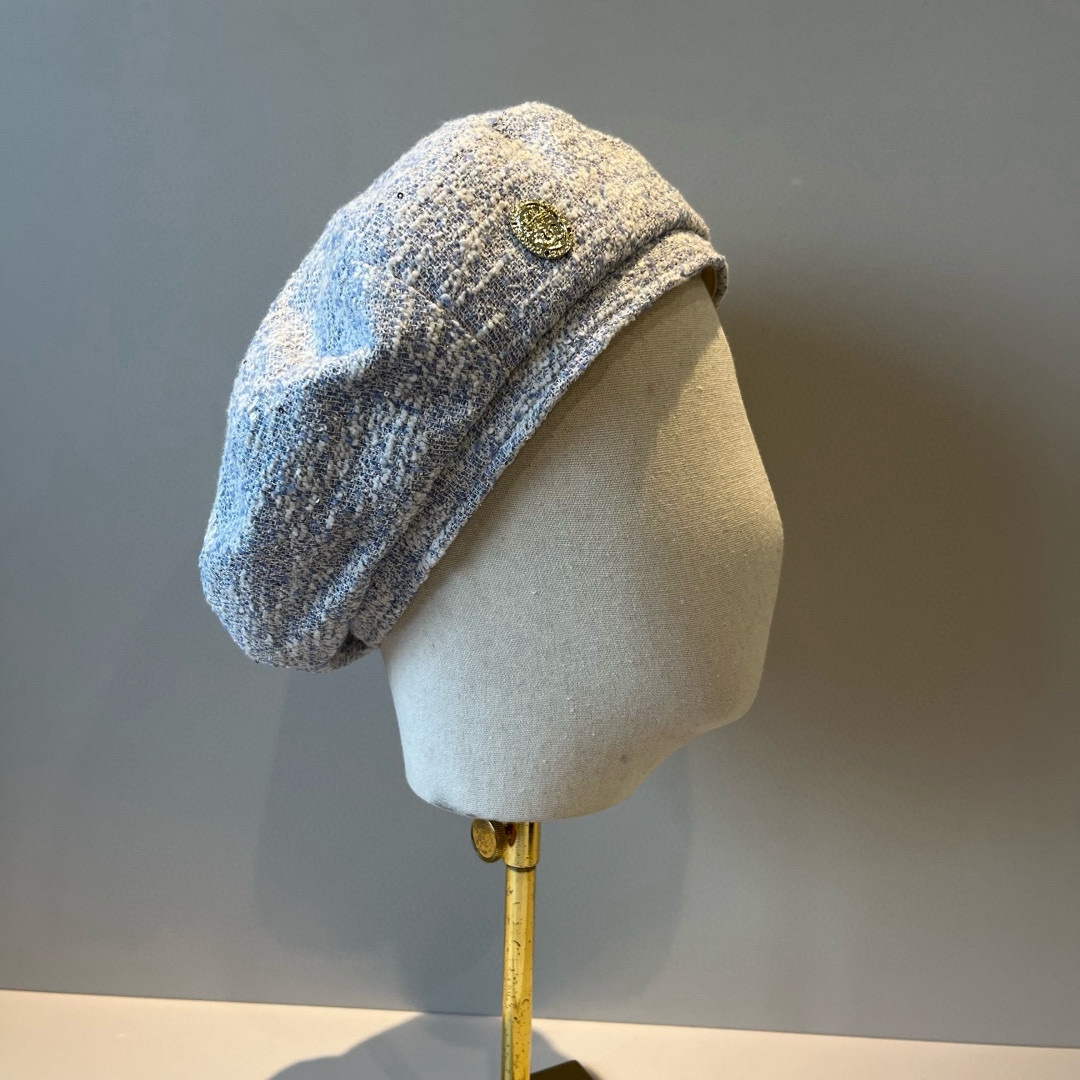 🆕

香奈儿新款鸭贝雷帽，头围57cm