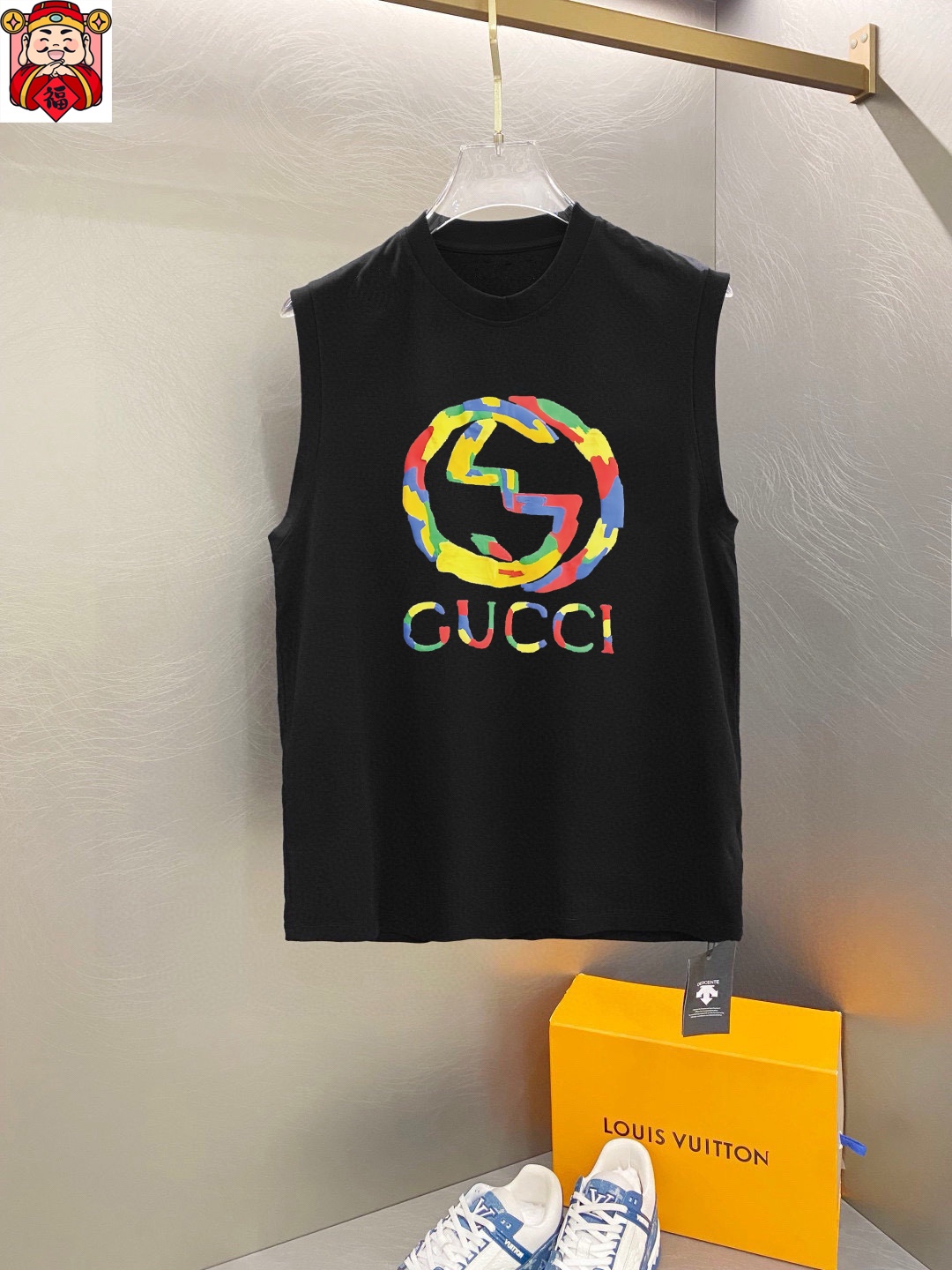 Gucci 品牌【GUCCI 古奇】2025夏季新品背心T袖 简约款式 任何人都可以轻松驾驶 进口定制丝光棉面料 手软舒适有型 吸汗透气