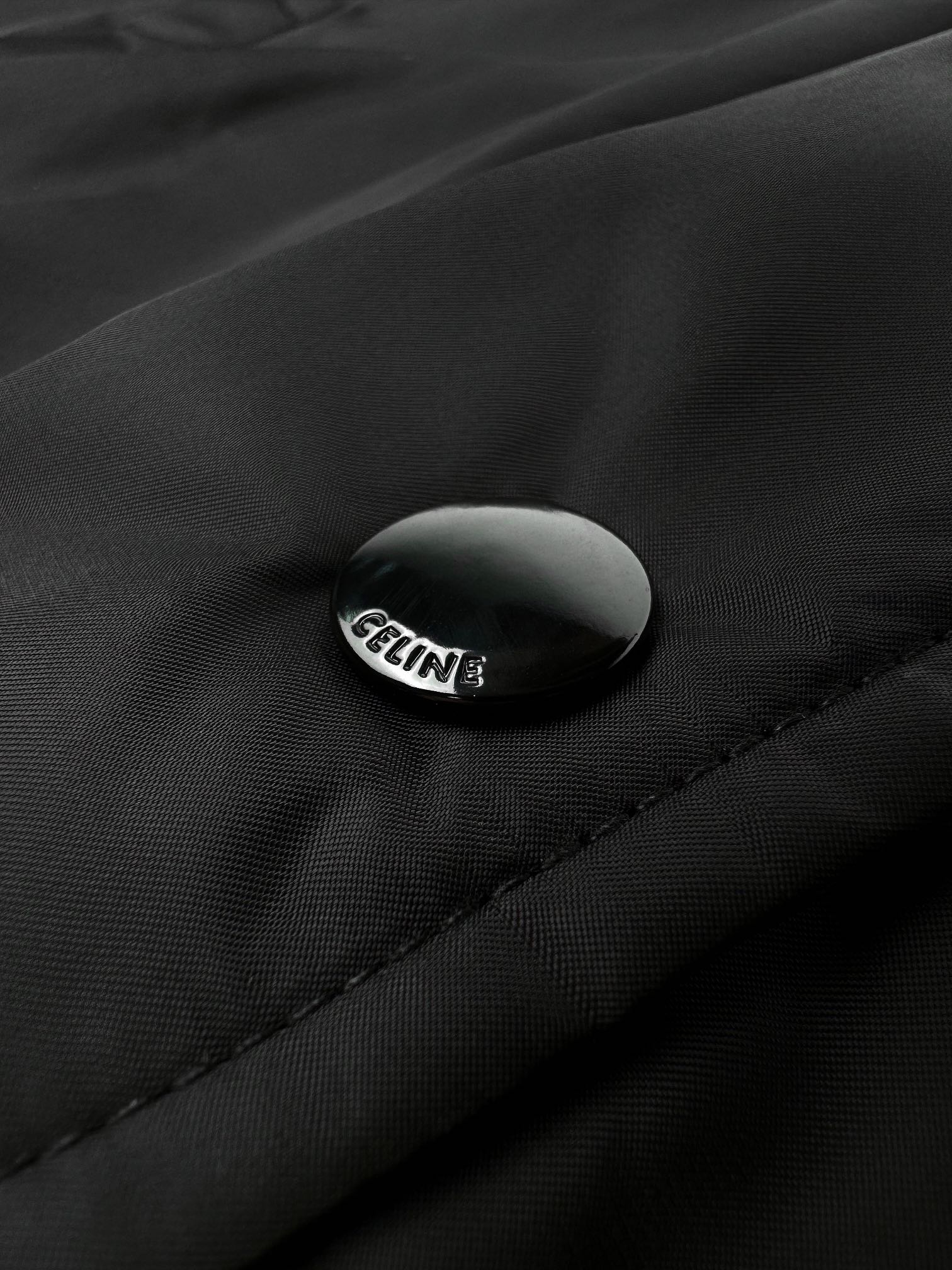 Celine Men's Black Cotton Blend Varsity Jacket With Embroidered Logo 8 i1756657029 3279 7