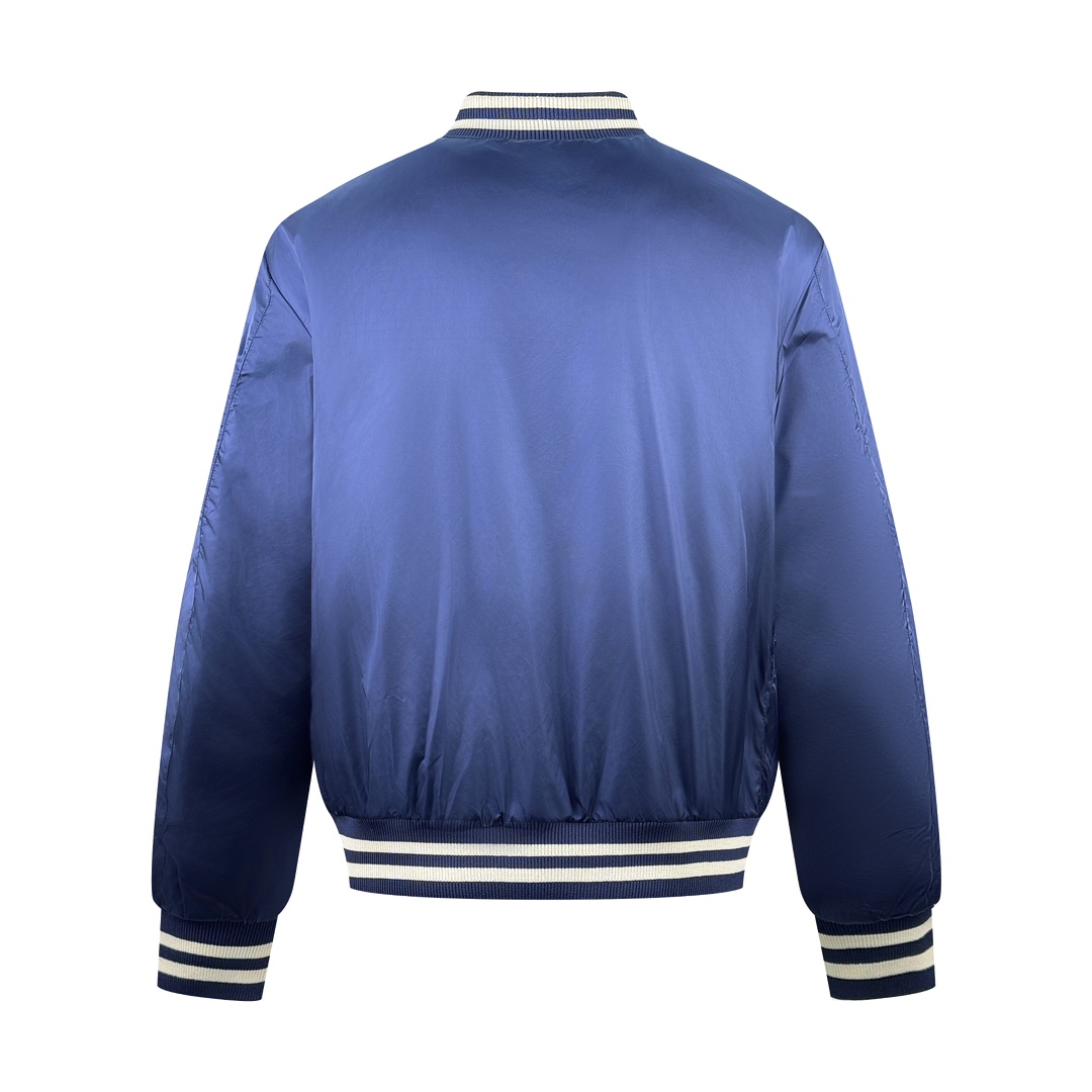 Celine Men's Custom Navy Blue Baseball Jacket - Warm, Soft, and Comfortable 2 i1756658188 1894 1