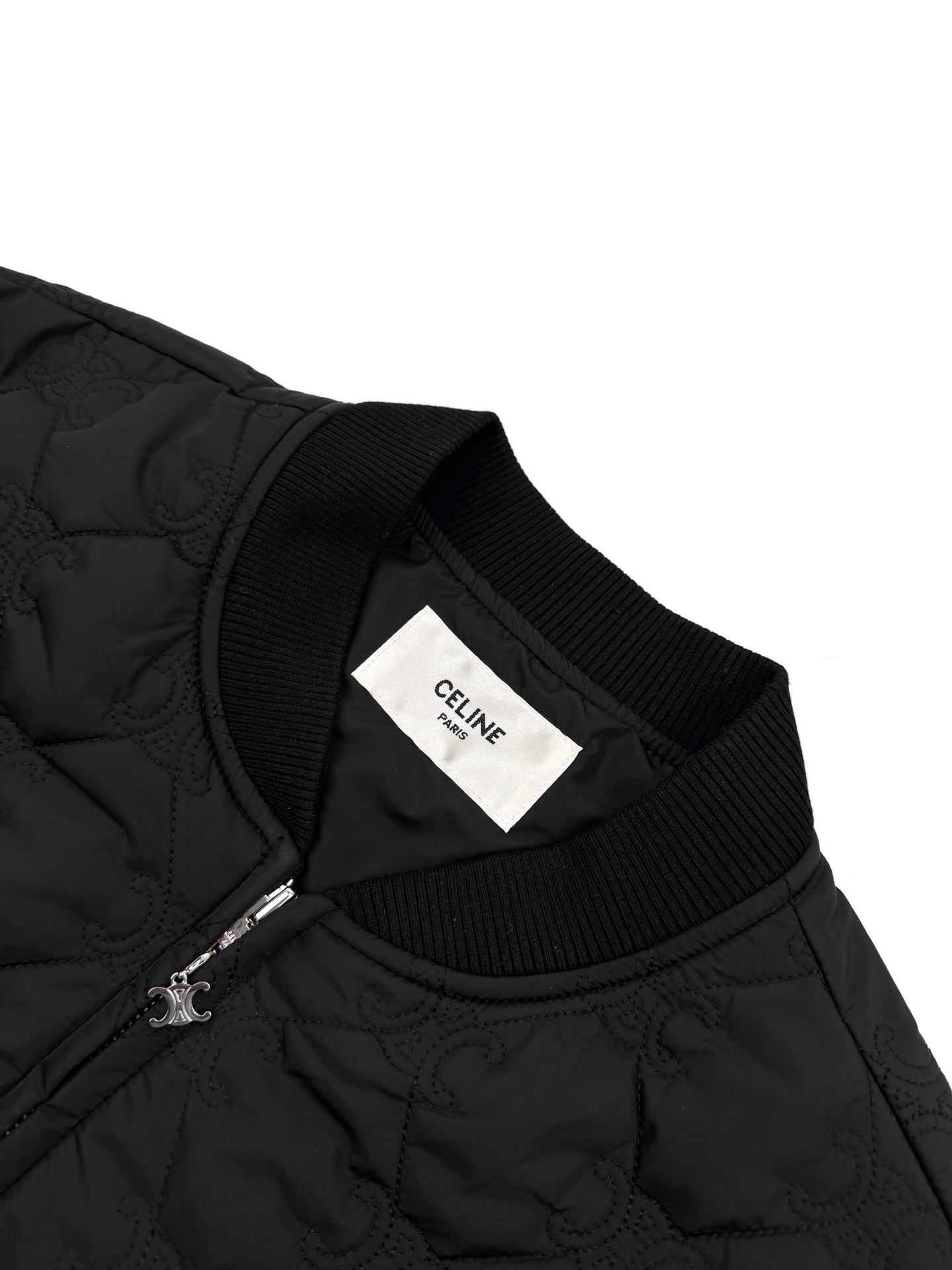 Celinee Men's Black All-Over Print Padded Bomber Jacket - Modern Fit 3 i1756659887 199 8