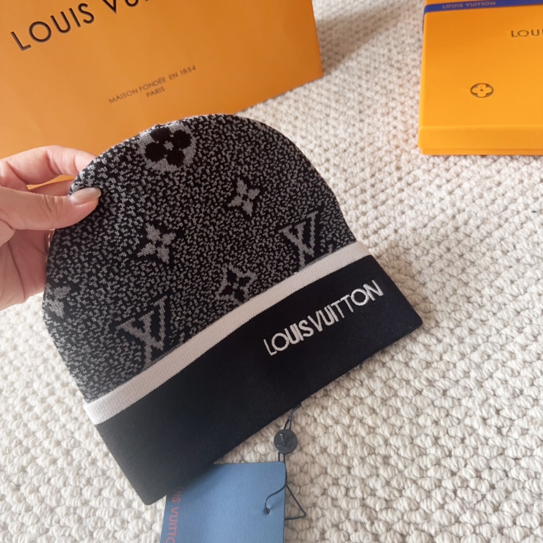 

LV 路易威登 2025秋冬新款毛线帽，男女款针织帽，