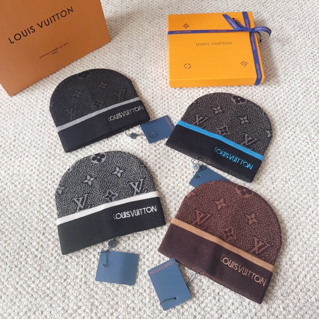 

LV 路易威登 2025秋冬新款毛线帽，男女款针织帽，