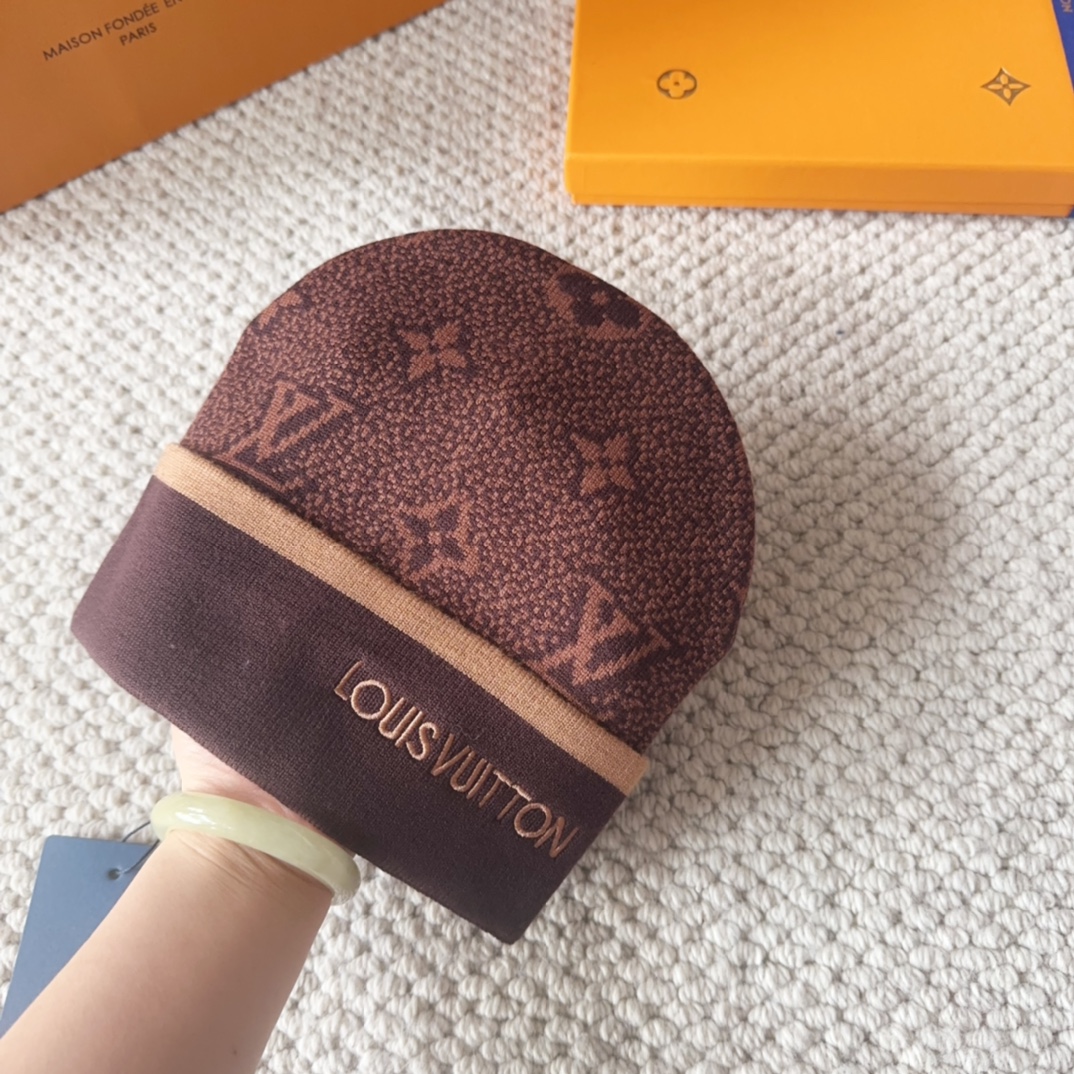 

LV 路易威登 2025秋冬新款毛线帽，男女款针织帽，