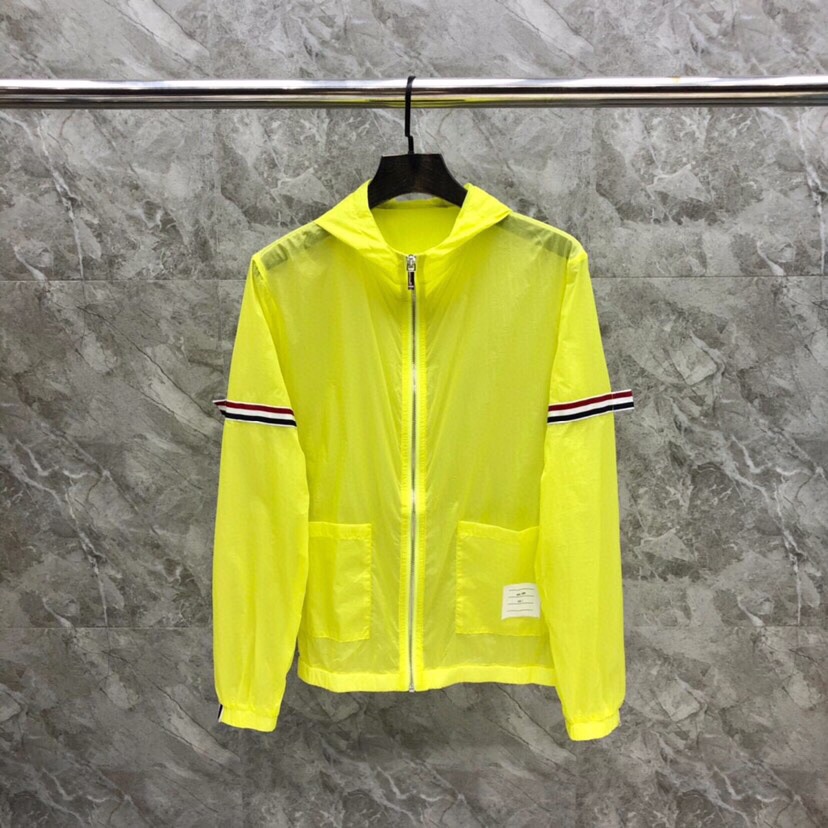 THOM BROWNE 汤姆布朗 TB彩虹双织防晒服夹克外套 男女同款情侣款\n码数：1-4 \n颜色：