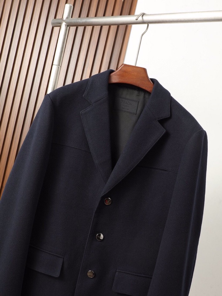 PRADA 普拉达2025ss秋冬新款男士商务羊毛呢西装！超高端顶尖一线成衣手工系列，西服领域里的佼佼者