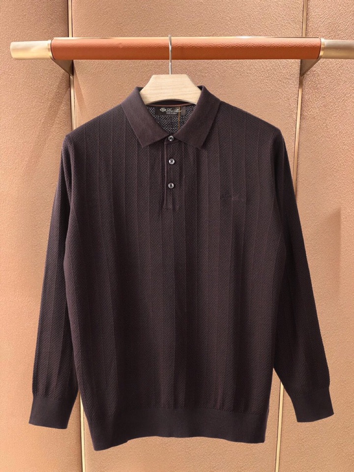 Loro Piana 诺悠翩雅lP🆕 秋冬新品羊毛针织翻领毛衣针织衫系列，面料成分:100%羊毛\n超级