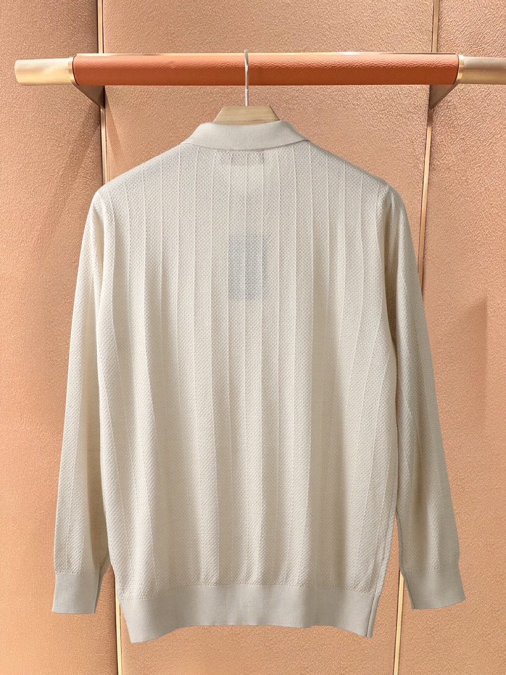 Loro Piana 诺悠翩雅lP🆕 秋冬新品羊毛针织翻领毛衣针织衫系列，面料成分:100%羊毛\n超级