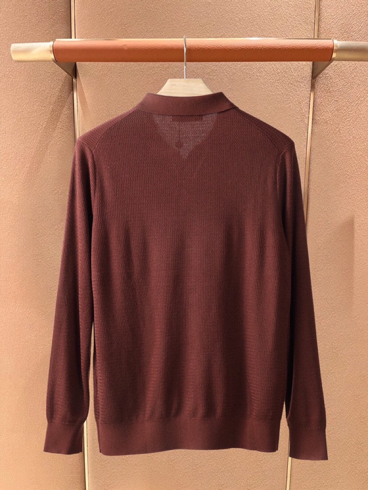 Loro Piana 诺悠翩雅lP🆕 秋冬超级爆款推荐，新品男装系列爆款翻领毛衣羊毛衫，100%羊毛，作