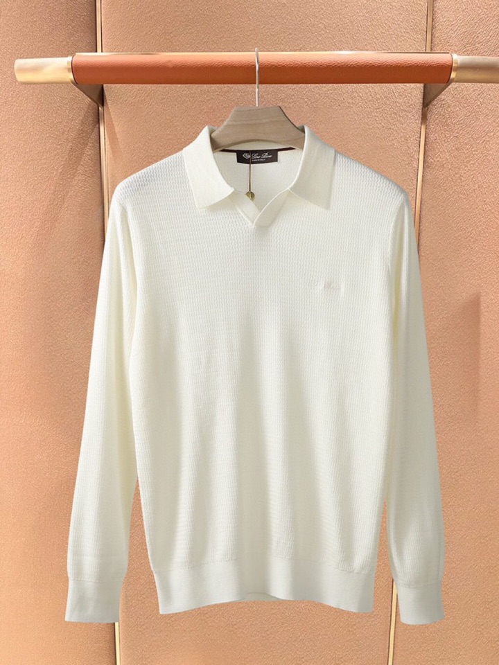 Loro Piana 诺悠翩雅lP🆕 秋冬超级爆款推荐，新品男装系列爆款翻领毛衣羊毛衫，100%羊毛，作