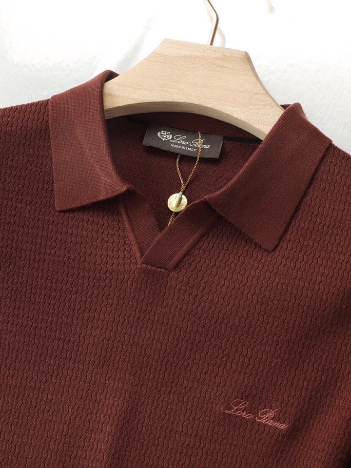 Loro Piana 诺悠翩雅lP🆕 秋冬超级爆款推荐，新品男装系列爆款翻领毛衣羊毛衫，100%羊毛，作