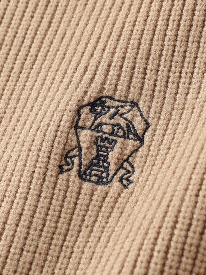 Brunello Cucinelli BC秋冬新款全拉链立领开衫羊毛衫外套，精选优质面料，手感细腻柔软舒