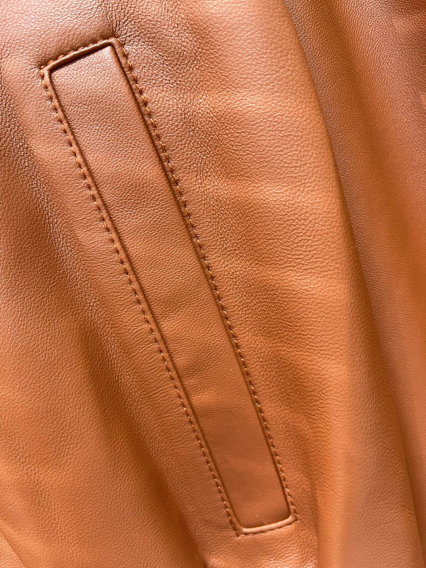 ORO PIANA Women's Lambskin Leather Jacket, Retro Lapel, Autumn New Collection 6 i1756695577 5984 4