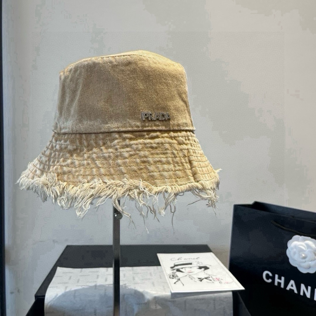 🆕

普拉达新款牛仔渔夫帽，头围57cm