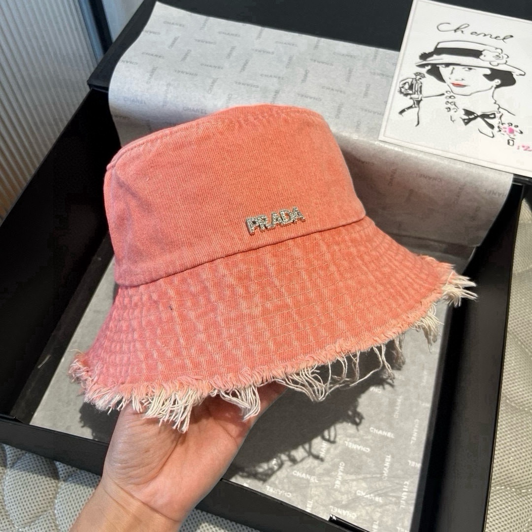 🆕

普拉达新款牛仔渔夫帽，头围57cm