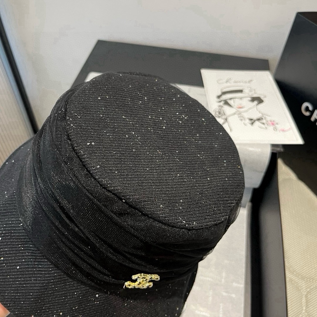 🆕

香奈儿新款遮阳渔夫帽、防紫外线布帽，可折叠头围57cm