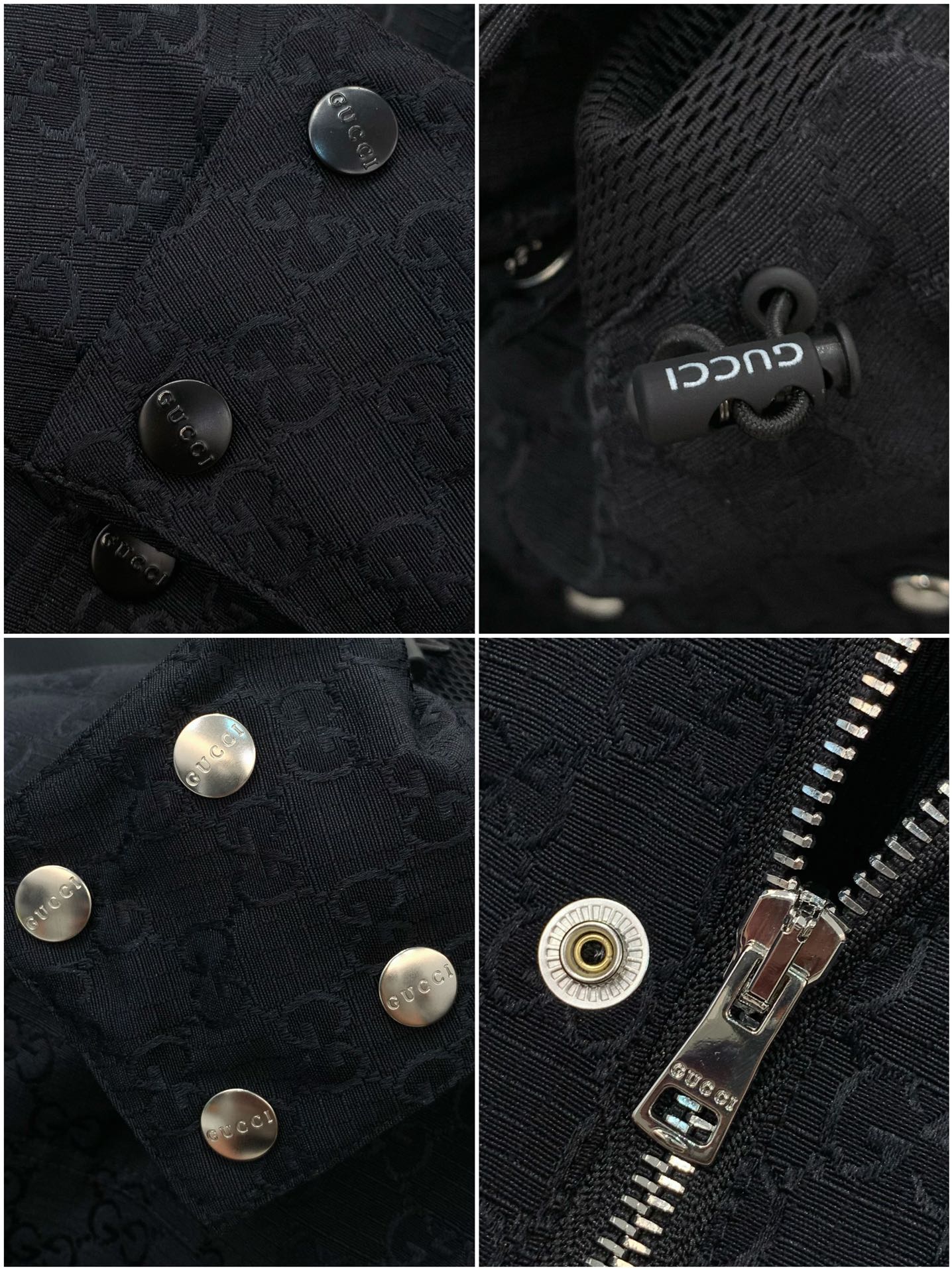 ，Gucci 古驰，2025秋季最新款，专柜同步有售，原单狠货，时尚休闲夹克外套，帽子可摘，上身很有特点