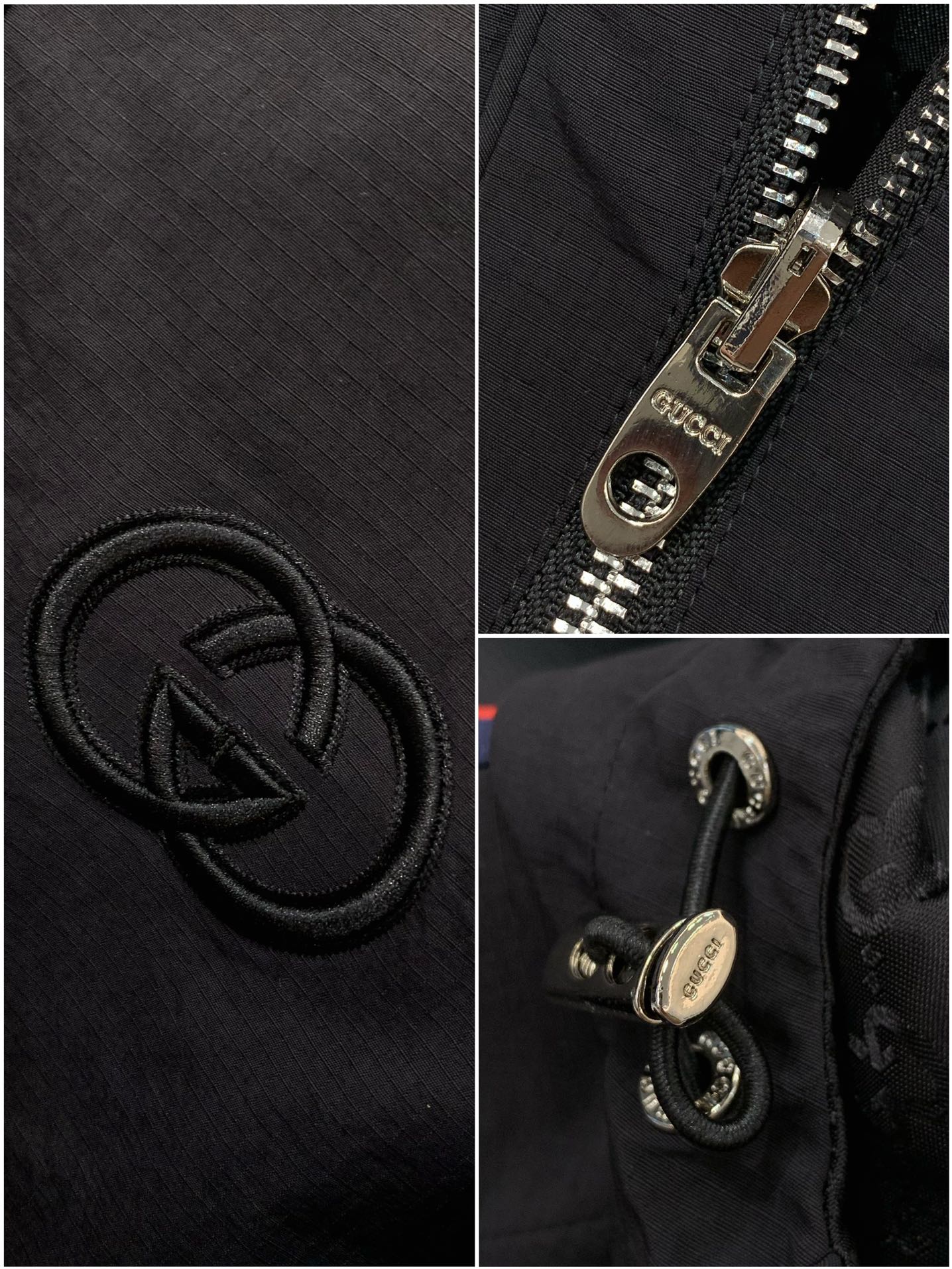 ，Gucci 古驰，2025秋季最新款，专柜同步有售，原单狠货，时尚休闲两面穿连帽夹克外套，上身很有特点