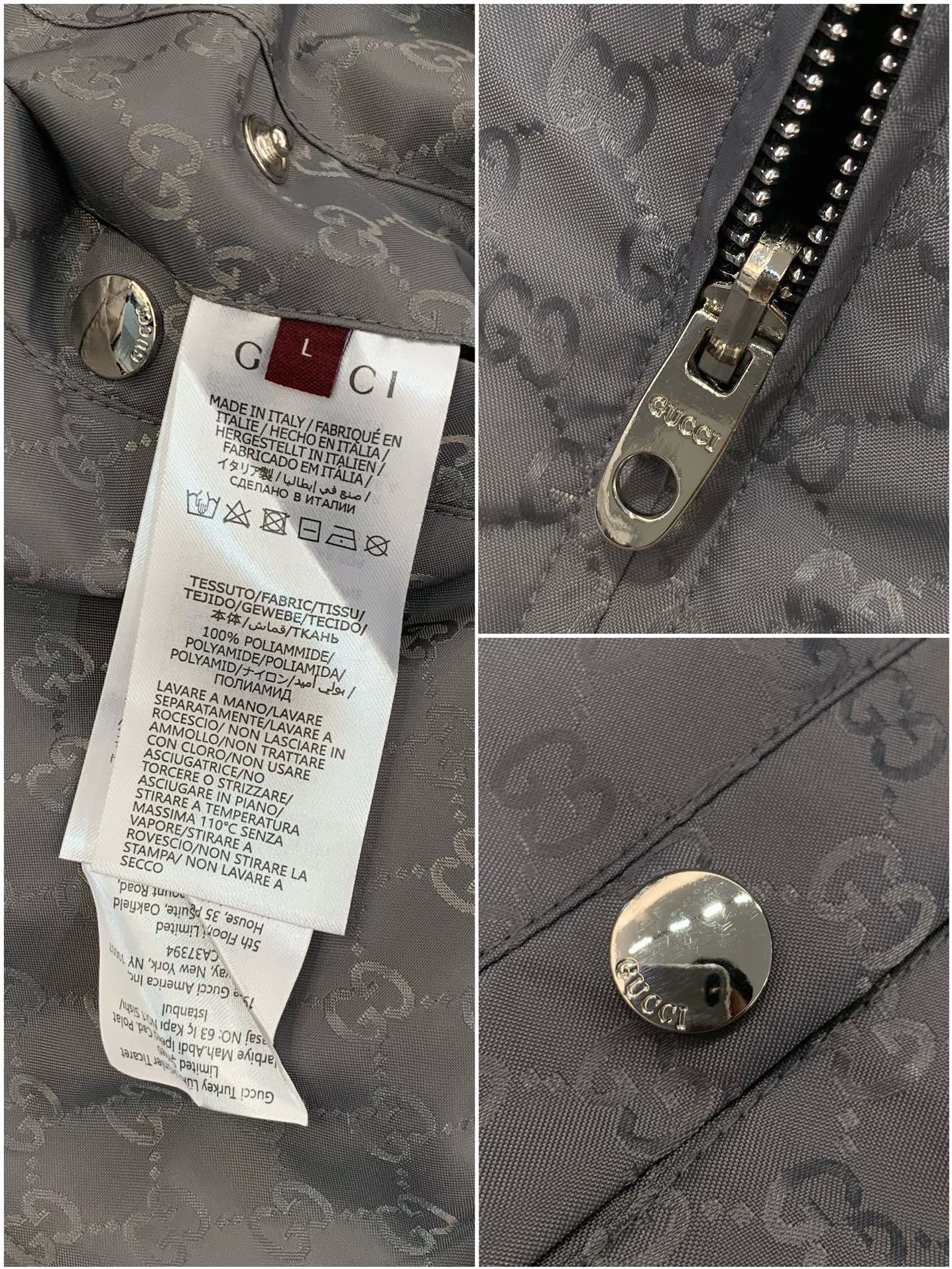 ，Gucci 古驰，2025秋季最新款，专柜同步有售，原单狠货，时尚休闲两面穿连帽夹克外套，上身很有特点