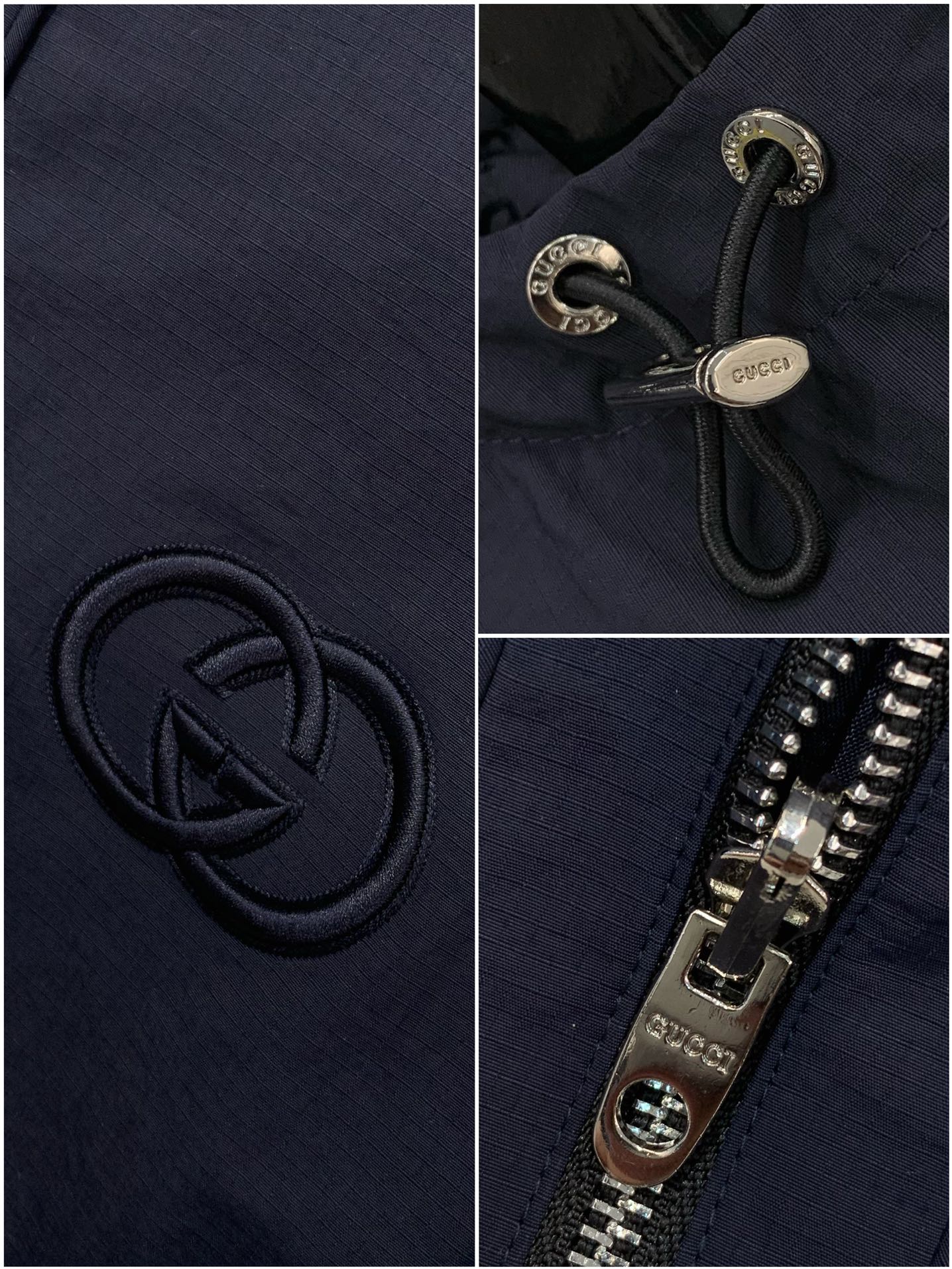 ，Gucci 古驰，2025秋季最新款，专柜同步有售，原单狠货，时尚休闲两面穿连帽夹克外套，上身很有特点