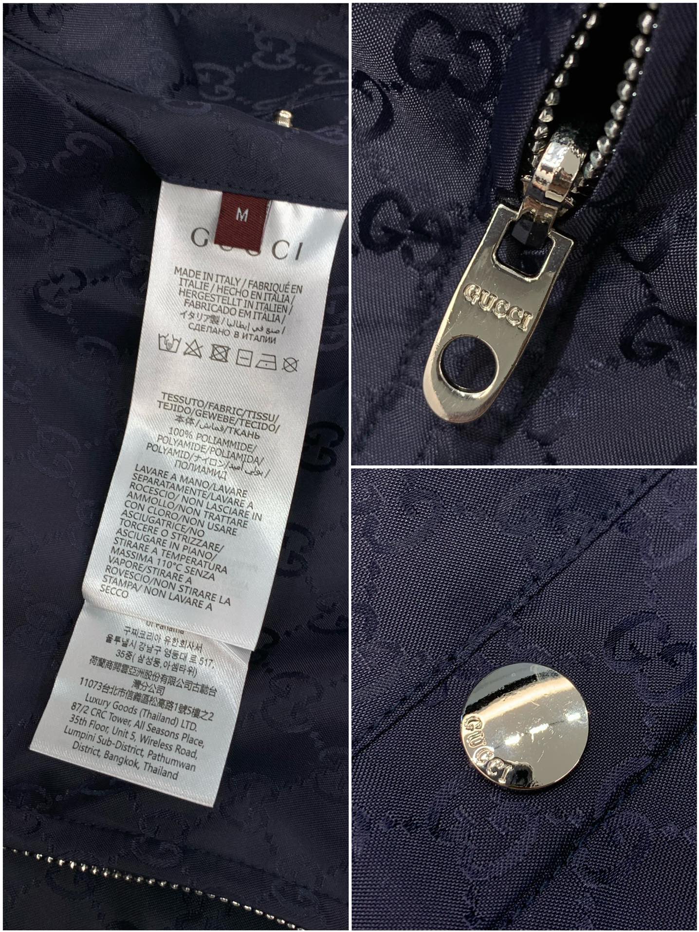 ，Gucci 古驰，2025秋季最新款，专柜同步有售，原单狠货，时尚休闲两面穿连帽夹克外套，上身很有特点