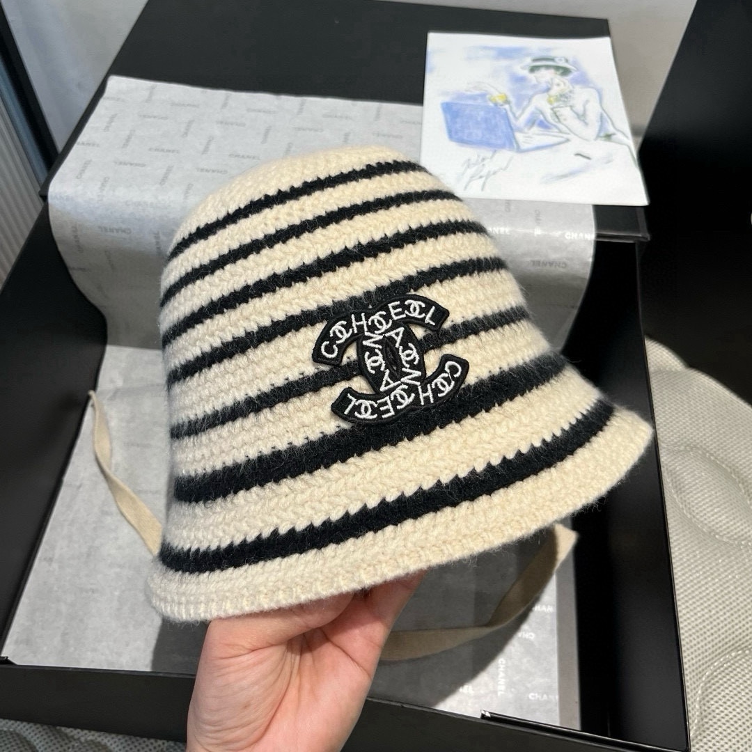 🆕

香奈儿新款针织渔夫帽，头围57cm
