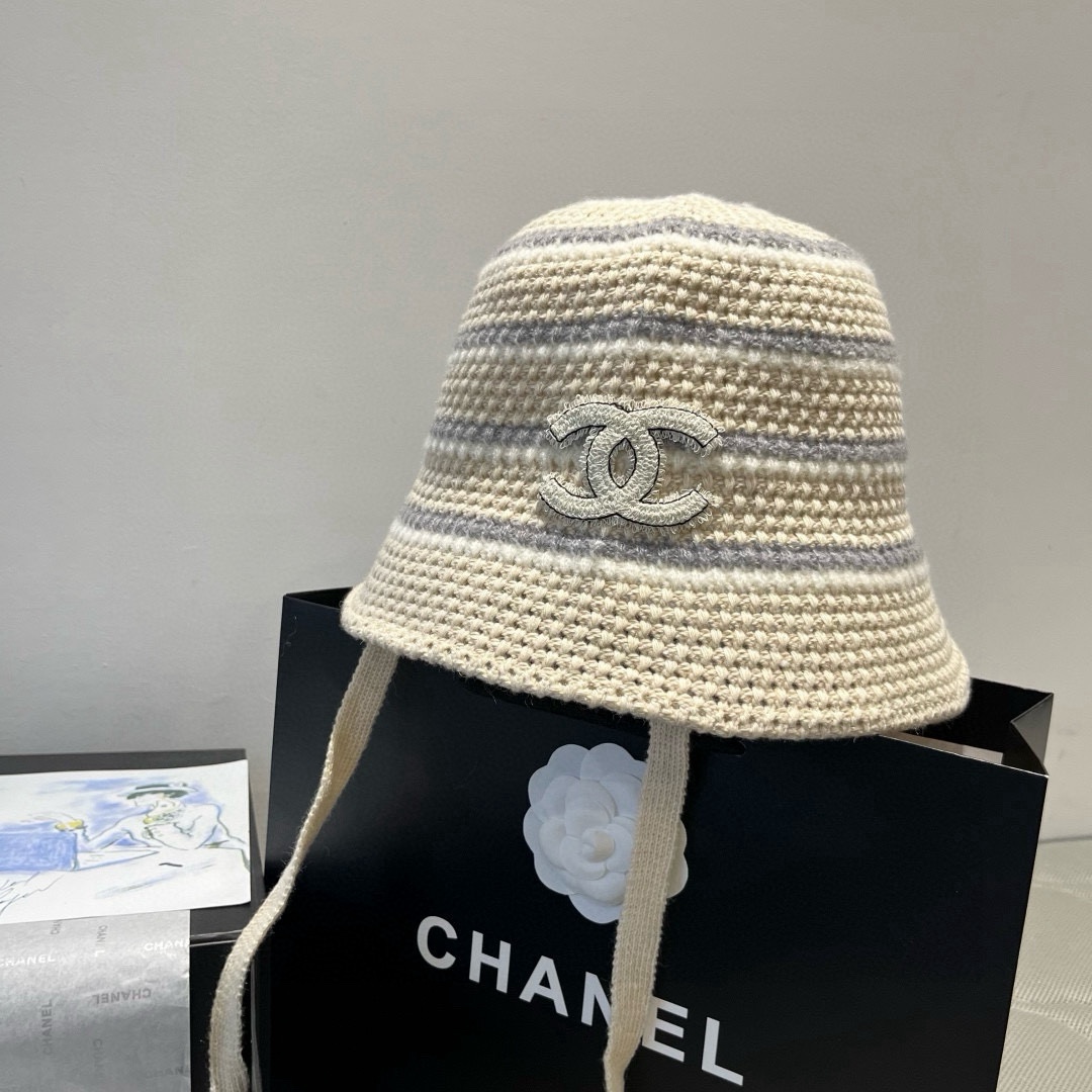 🆕

香奈儿新款针织渔夫帽，头围57cm
