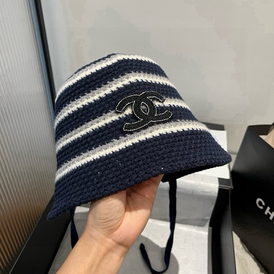 🆕

香奈儿新款针织渔夫帽，头围57cm
