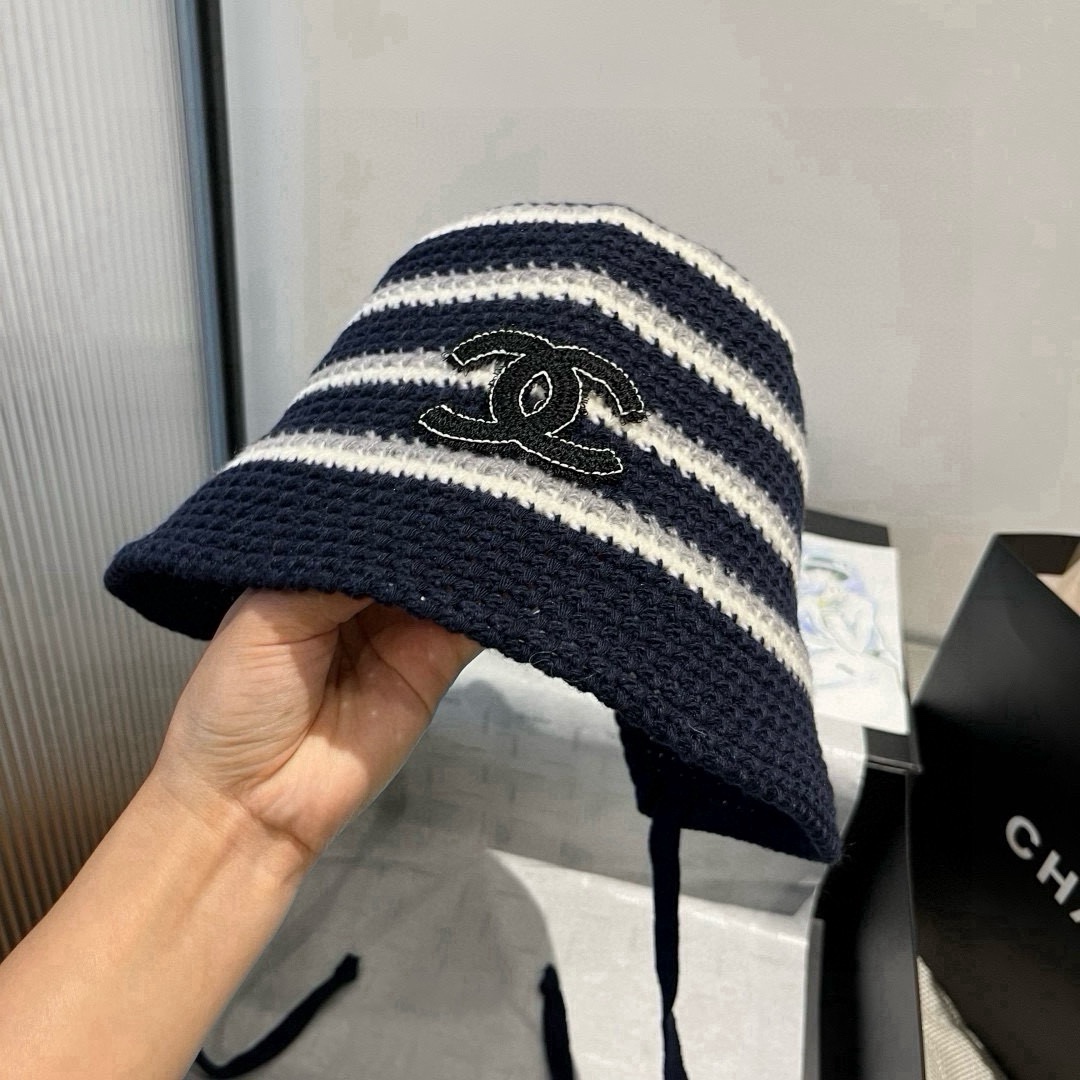 🆕

香奈儿新款针织渔夫帽，头围57cm
