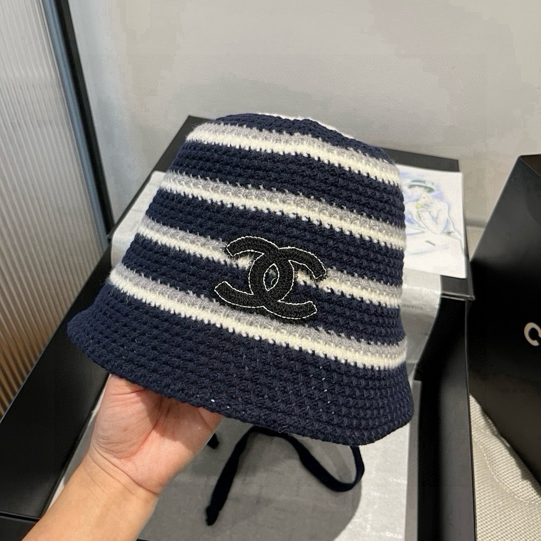 🆕

香奈儿新款针织渔夫帽，头围57cm
