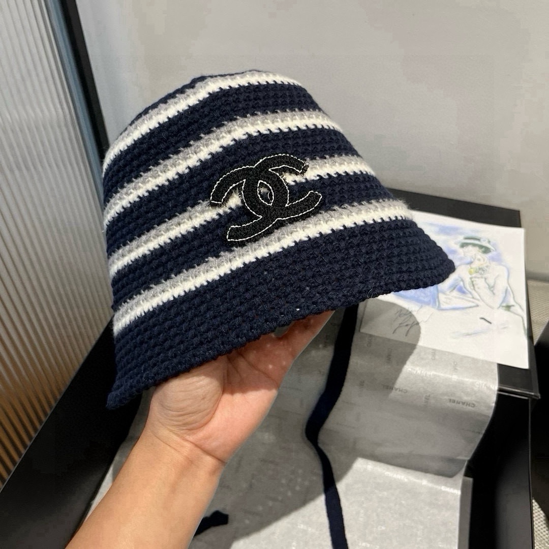 🆕

香奈儿新款针织渔夫帽，头围57cm
